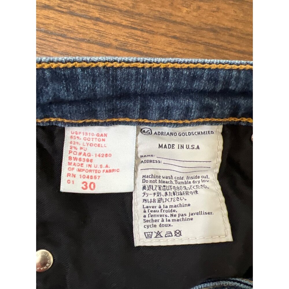 AG Adriano Goldschmied Maiden Cigarette Crop jeans size 30 - Picture 6 of 6